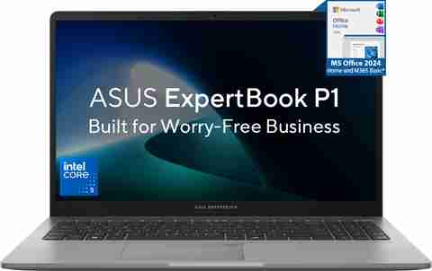 ASUS ExpertBook P1 with 1 Yr ADP (i5 14th Gen) Intel Core 5 210H - (16 GB/512 GB SSD/Windows 11 Home) P1503CVA-S72222WS / P1503CVAYB-S73386WS Thin and Light Laptop (15.6 Inch, Misty Grey, 1.66 Kg, With MS Office) - Image 5