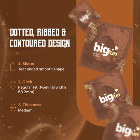 BIGFUN Tempting Chocolate Condoms 10 Sheets - Image 7