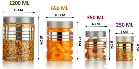 prayati Air Tight Kitchen Storage Containers Combo (4-Pack) 1.2 L - Image 6