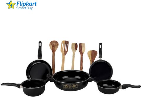 Flipkart SmartBuy 10-Piece Non-Stick Cookware Set - Image 4