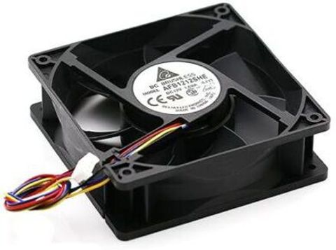 Electronic Spices AFB1212SHE Fan 12V 1.60A 120Ã38mm 4-wire/4-pin High Air Volume Cooling Fan Cooling Fan All in one Cooler (Black) - Image 4
