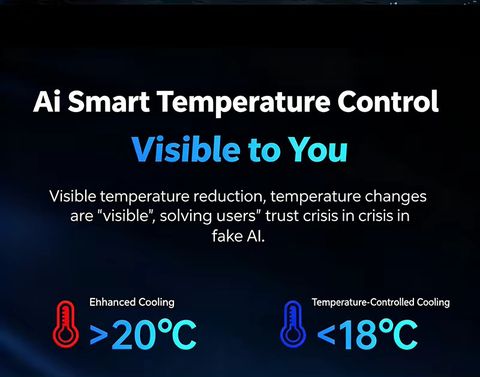 Cubonic AI Mode RGB Cooling Pad with Adjustable Height (Black) - Image 5