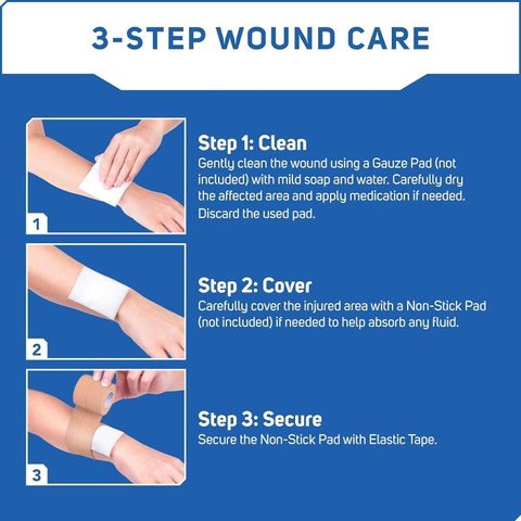 BRIGHT AID Elastic Adhesive Bandage 10cm x 1m, Pack of 4 - Image 7