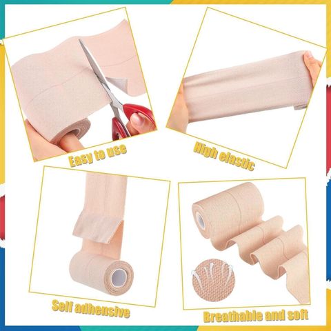 BRIGHT AID Elastic Adhesive Bandage 10cm x 1m, Pack of 4 - Image 5