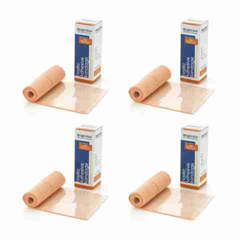 BRIGHT AID Elastic Adhesive Bandage 10cm x 1m, Pack of 4 - Image 3