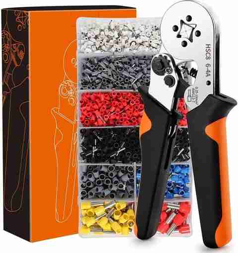 ZUVILLICA Crimping Tool Kit with 1200PCS Wire End Ferrules & Crimper Plier wire crimping tool kit Manual Crimper - Image 5