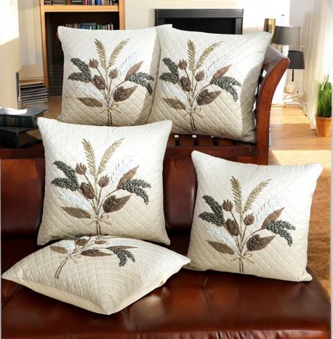 viraj Polyester Cushion Covers 41x41cm Pack of 5 Multicolor - Image 4