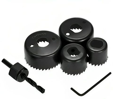 ZIODIC Heavy Duty Hole Saw Set of 6 for Cutting Corn Hole Boards, Air Ducts Ceiling Lights, Speakers and more Wood Cutter - Image 6