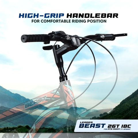 LEADER Beast 26T IBC Premium Cycle for Men, 7 Gear, Black - Image 7