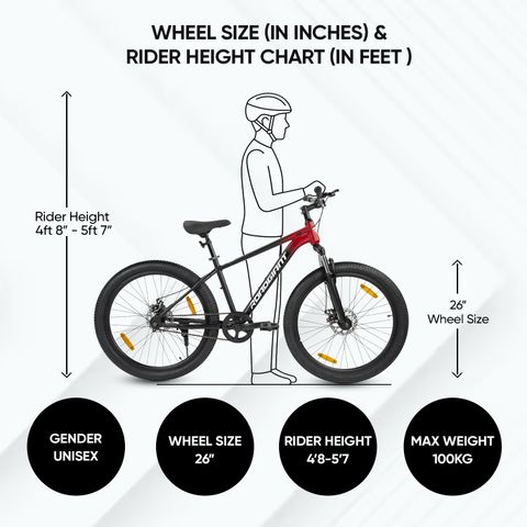 RoadGiant Pro ARKEN 27.5 MTB Alloy Cycle (Single Speed, Red) - Image 7
