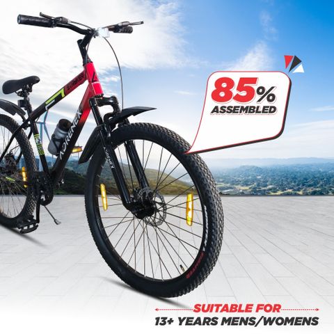 Adrenex Stryker 26T FXDD Mountain Cycle, Single Speed, Red - Image 8