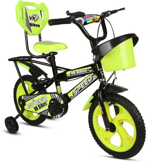 VK BIKES BICYCLE 14T SPEED EDITION (GREEN) FOR 2 TO 4 YEAR KIDS BABY 14 T (inch) BMX Cycle (Single Speed, Green, Rigid) - Image 7