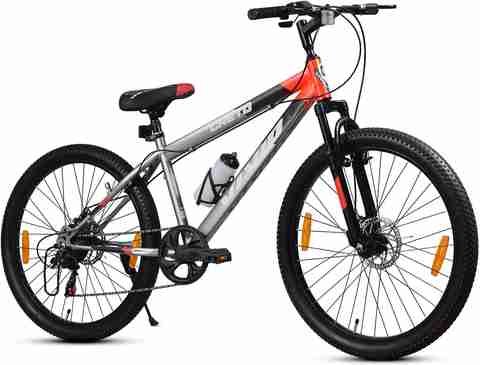 VIVID Creto 27.5T Mountain Cycle, 7 Gear, Grey/Red - Image 3