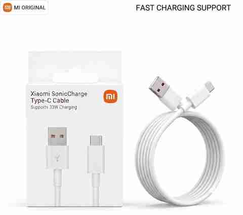 Xiaomi Type C 3A 1m TPE 33W SonicCharge Cable White - Image 2