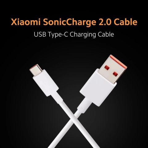 Xiaomi Type C 3A 1m TPE 33W SonicCharge Cable White - Image 5
