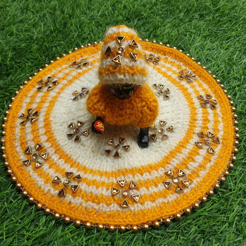 laddu gopal dress winter PrezzieBush Yellow & White Color Woolen for Size 3, 4,5 Dress Price in India 15% 0ff Women Color:Rust aqua v neck chiffon