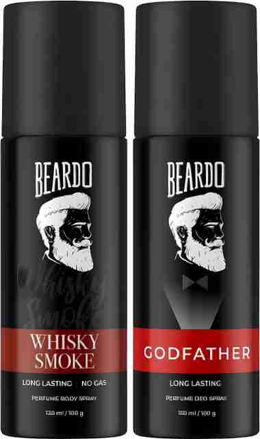 BEARDO Whisky Smoke God father Long Lasting Perfume Combo Body Spray - For Men (270 ml, Pack of 2) - Image 2