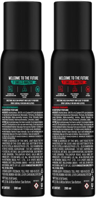 AXE Signature Mysterious and Intense Deodorant No Gas Body Perfume Body Spray - For Men (400 ml, Pack of 2) - Image 7