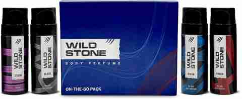 Wild Stone No Gas Deo Travel Pack with Black, Ocean, Storm & Amber, 40ml each Mini Deodorant Spray - For Men (160 ml, Pack of 4) - Image 3