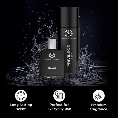 THE MAN COMPANY Black & Bold Perfume Duo 200ml - Image 4