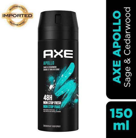 AXE Apollo Sage & Cedarwood Deodorant Body Spray for Men | Invigorating Scent Perfume Body Spray - For Men (150 ml) - Image 4
