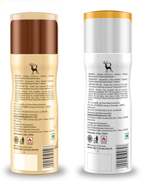 RAMSONS Exotica & Once More Deodorant Combo Deodorant Spray - For Men & Women (400 ml, Pack of 2) - Image 4