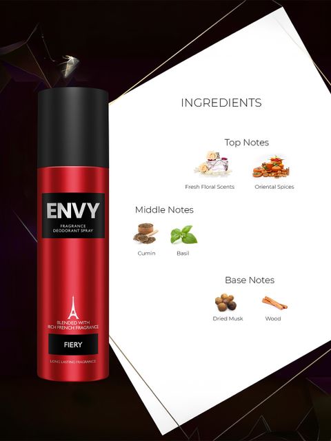 Envy Fiery, Absolute & Magnetic Deodorant Spray 420ml (Pack of 3) - Image 5