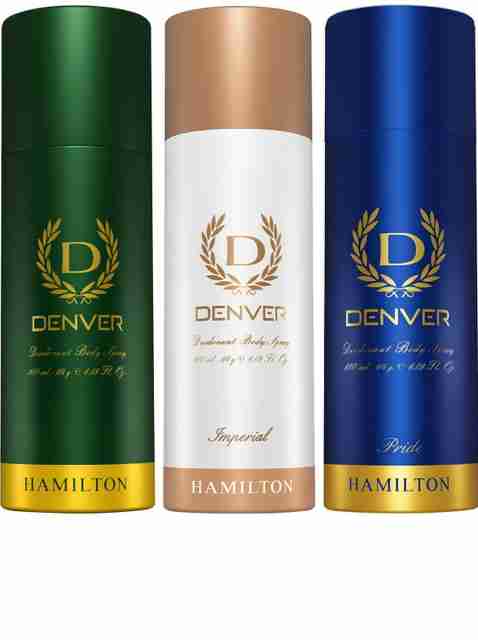 DENVER Hamilton Imperial and Pride Deodorant Spray - For Men (540 ml, Pack of 3) - Image 3