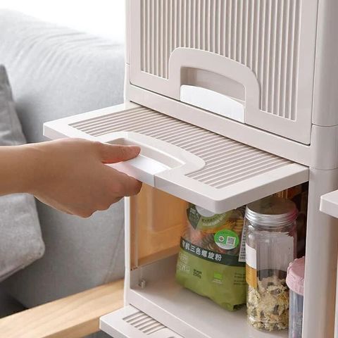 AK10ZONE 5 Compartment Plastic Chest of Drawers White - Image 6