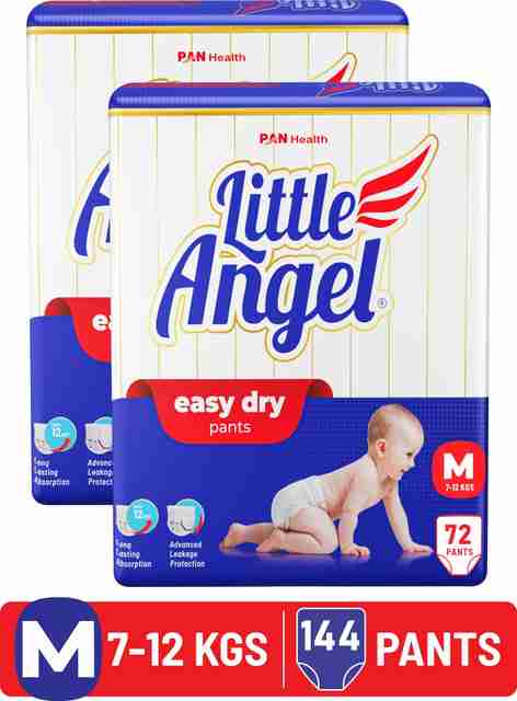 Little Angel Easy Dry Diaper Pants M, Pack of 2 · 12 kg (24 kg total) - Image 3