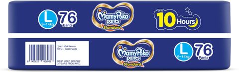 MamyPoko Pants Standard, 10hr Leakage Protection Pant Diapers - L (76 Pieces) - Image 6