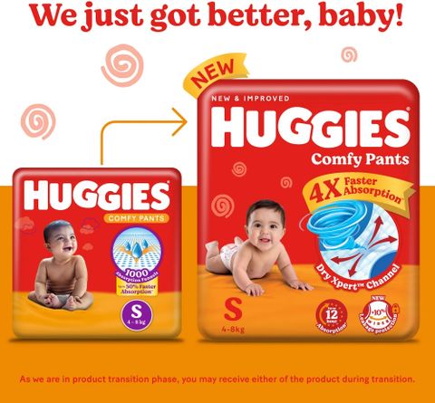Huggies Comfy Baby Pant Diapers - S (86 Pieces) - Image 4