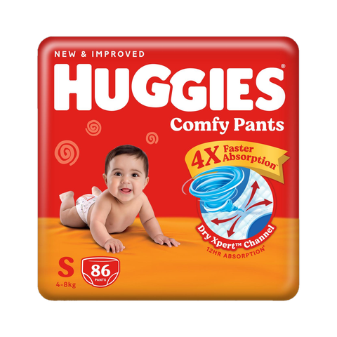 Huggies Comfy Baby Pant Diapers - S (86 Pieces) - Image 3