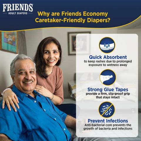 FRIENDS Economy Tape Adult Diapers XL (30 Pieces) - Image 7