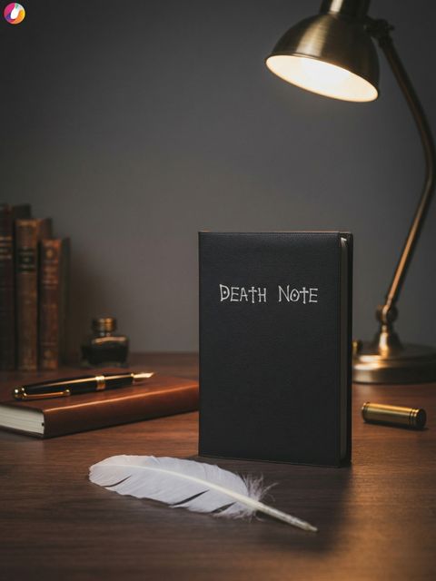 RUVIDO CASO Death Note Diary A5 Notebook with Feather Pen & Bookmark - Image 7