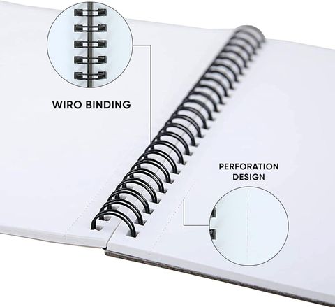 DOMS Wiro Sketch Pad A5 Plain 150GSM 72 Pages Pack of 2 - Image 4