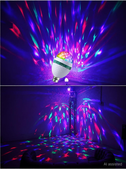 Led Light Party Lights Disco Ball 10 RPM Disco Ball With Motor And Disco Ball — Plug