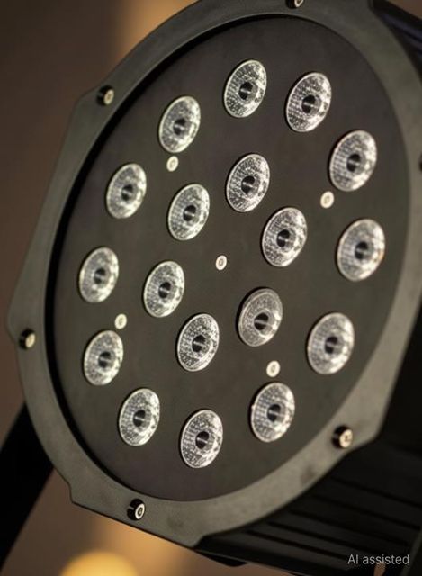 POWERLITE LED PAR Stage Lights 18 x 3W LED RGB Stage Lighting DMX