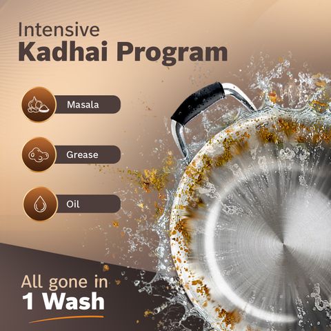 BOSCH SMS46KI03I Free Standing 15 Place Settings Intensive Kadhai Cleaning| No Pre-rinse Required Dishwasher - Image 6