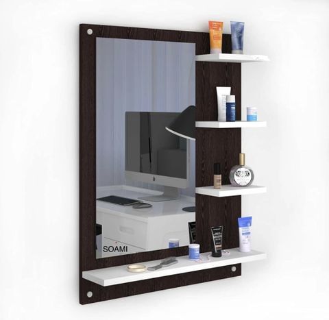 ONEDEEP Engineered Wood Dressing Table (Finish Color - , Brown / Black, DIY(Do-It-Yourself)) - Image 3