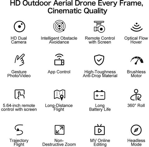 Divine creation GT50 SkyVoyager Pro Foldable GPS Drone - Image 4
