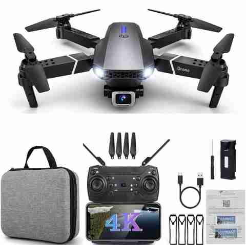 WALLI WILLA E88 Pro 4K Dual Camera Foldable Drone - Image 2