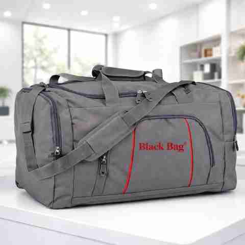 Black Bag 65 L Hand Duffel Bag - 65L Hand Duffel Bag -aLuggage Bag - Grey - Large Capacity - Image 5