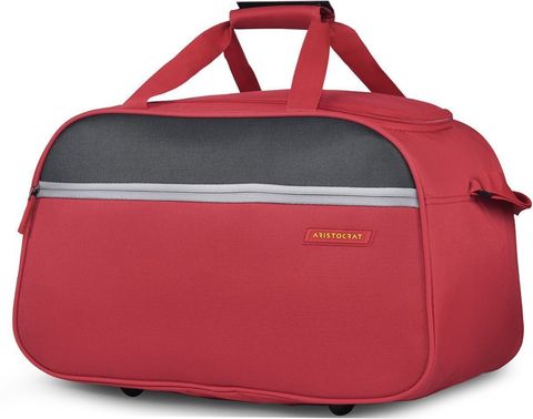 ARISTOCRAT 41L Red Duffle Bag with Wheels - Image 7
