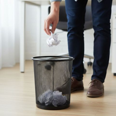 Goodwill Tech Small 9 LTR Metal Mesh Dustbin for Home, Office, School, Kitchen & Bedroom Iron Dustbin (Black) - Image 8