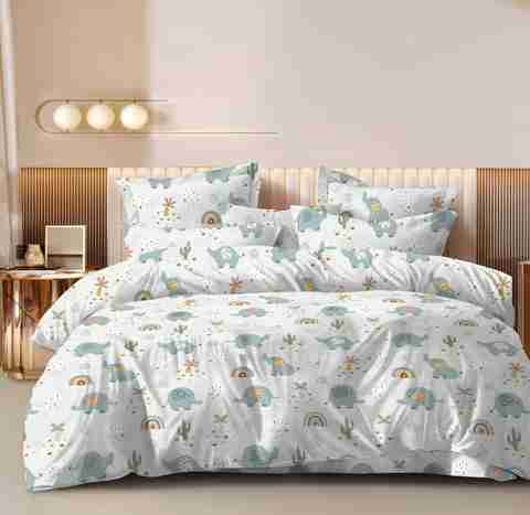 YUTERA Double Cotton Duvet Cover (Beige) - Image 5