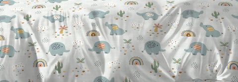 YUTERA Double Cotton Duvet Cover (Beige) - Image 6