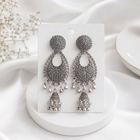 Hs Stylish Jhumka Box of 12 Pairs Earrings with Velvet Box - Image 6