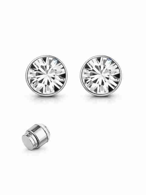 Vaynora Jewels Magnetic Stud Earrings for Men & Women Non-Piercing Clip-On Earrings 6mm Cubic Zirconia Stainless Steel Stud Earring - Image 5
