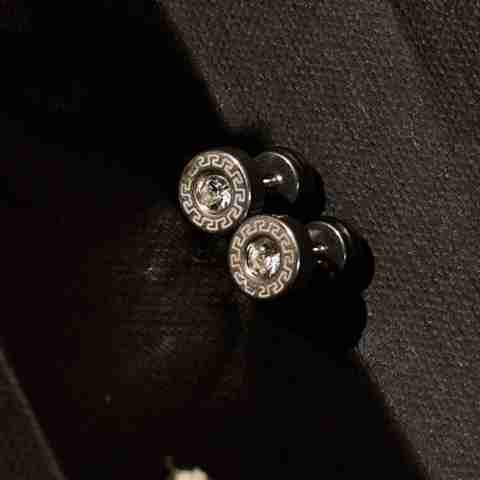Salty Alpha Gentleman's Stainless Steel Stud Earrings for Men & Boys - Image 5